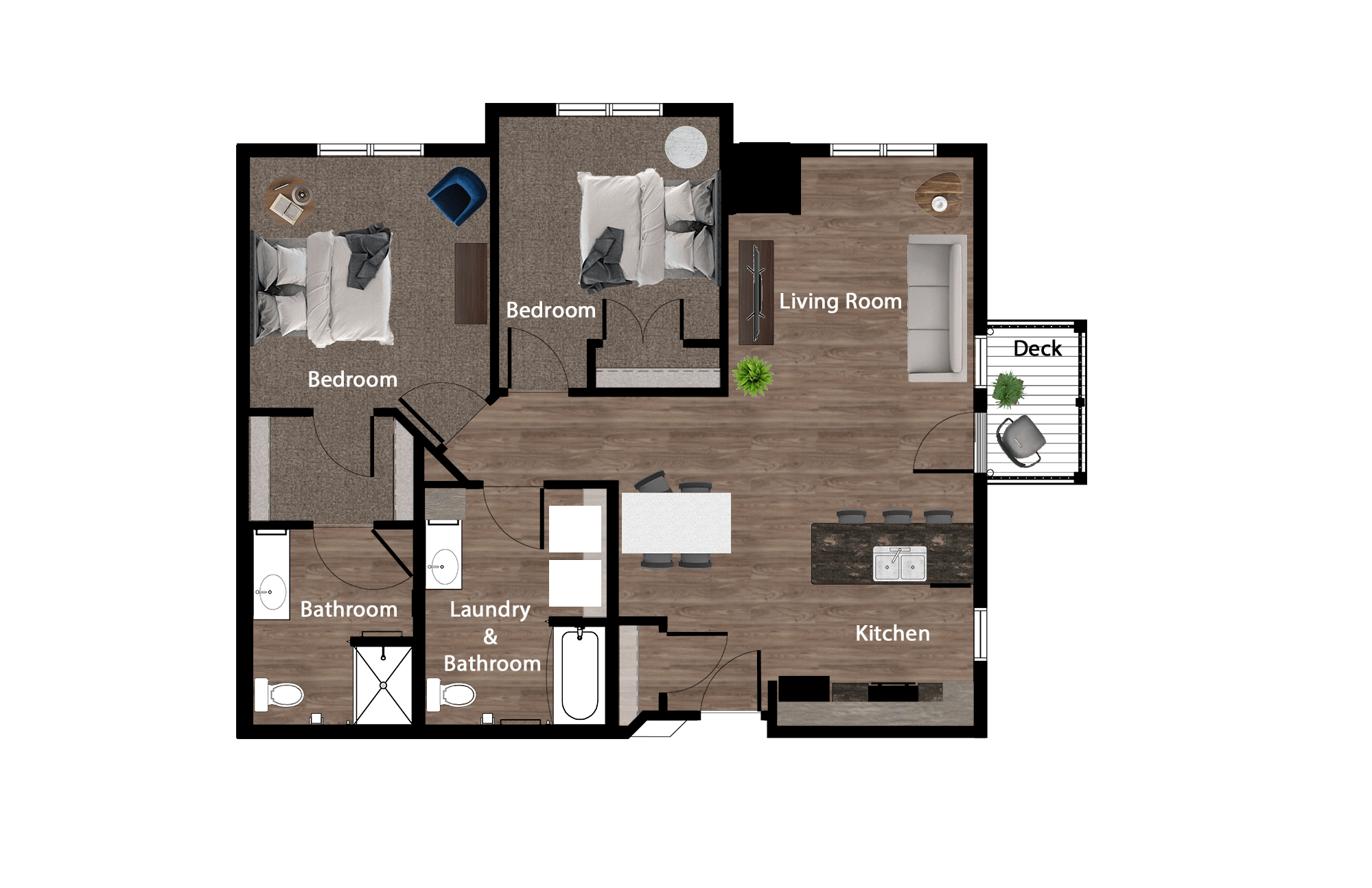 Floor Plans of Vista Apartments in St. Joseph, MN
